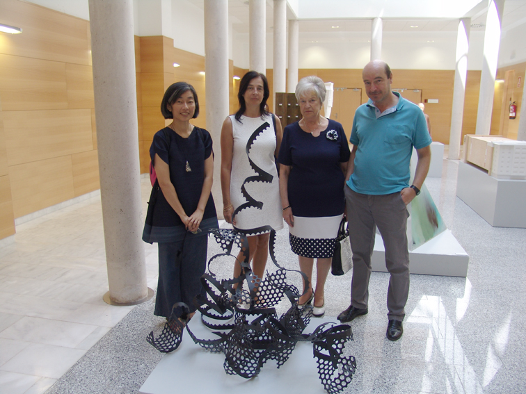 inauguraci&oacute;n de la exposici&oacute;n en Centro Cultural La Confianza  de Valdepe&ntilde;as