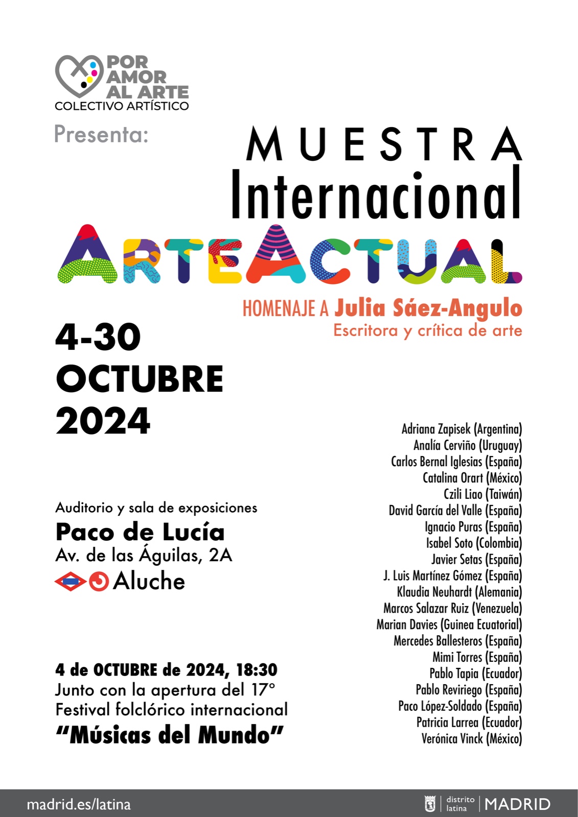 Arte Actual. Homenaje a Julia Sáez Angulo